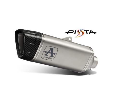 Terminale Di Scarico Arrow Pista Titanio C/Fond. Carby E Raccordo Saldato Racing - Honda Cb 750 Hornet '23/24