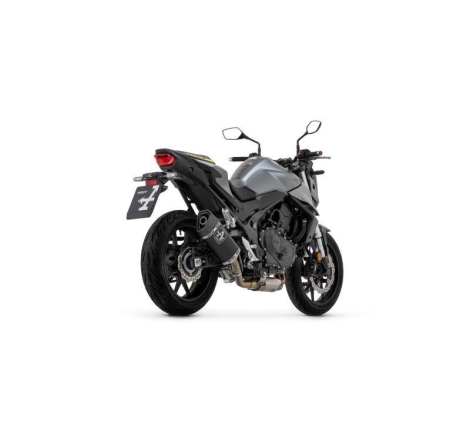 Terminale Di Scarico Arrow Pista Titanio Dark C/Fond. Carby E Raccordo Saldato Racing - Honda Cb 750 Hornet '23/24