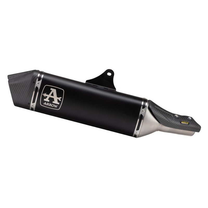 Terminale Di Scarico Arrow Veloce Titanio Dark C/Fond. Carby Omologato - Honda Cb 750 Hornet '23/24