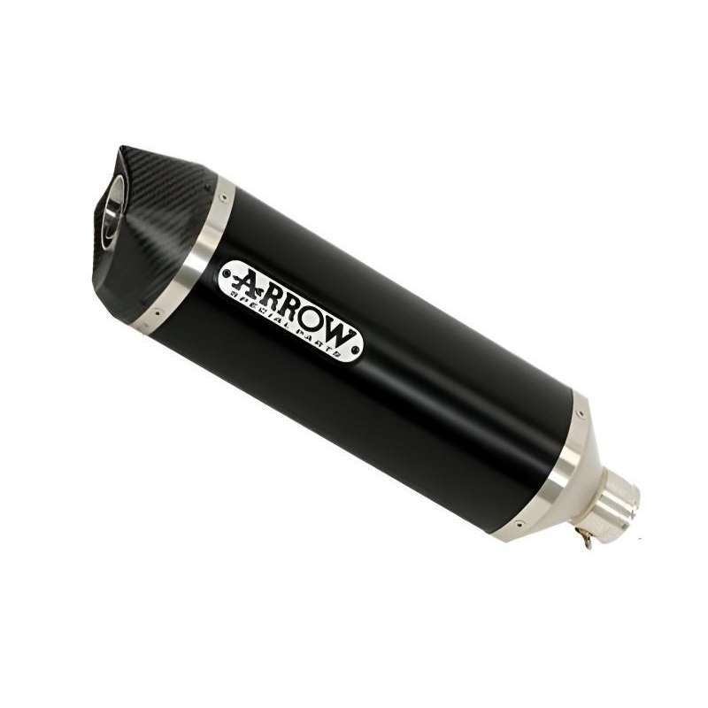 Termianle Di Scarico Arrow Thunder Alluminio Dark C/Fond. Carby Omologato - Honda Cb 600 F Hornet '07-13 / Cbr 600 F '11/13