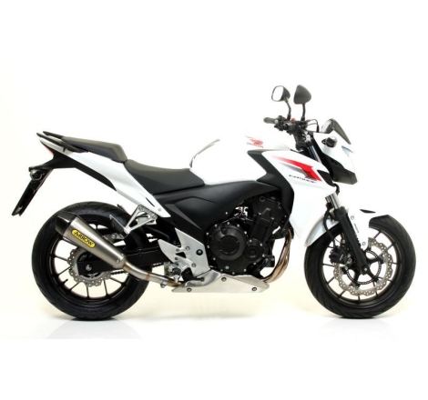 Terminale Di Scarico Arrow X-Kone Alluminio C/Fond. Carby Omologato - Honda Cb/Cbr 500 F/R '13-15 '16/18