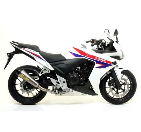 Terminale Di Scarico Arrow X-Kone Alluminio C/Fond. Carby Omologato - Honda Cb/Cbr 500 F/R '13-15 '16/18