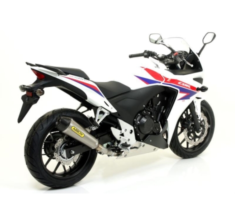 Terminale Di Scarico Arrow X-Kone Alluminio C/Fond. Carby Omologato - Honda Cb/Cbr 500 F/R '13-15 '16/18