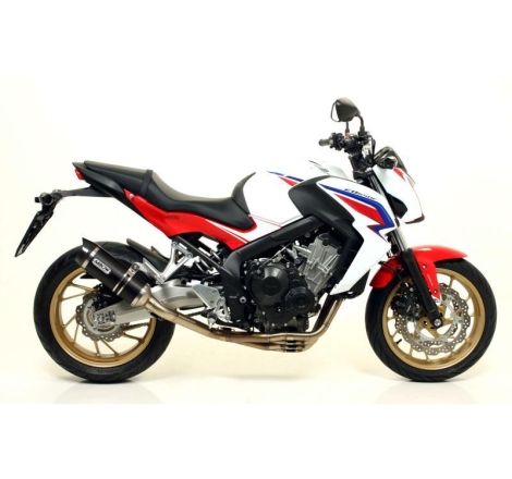 Terminale Di Scarico Arrow Thunder Alluminio Dark C/Fond. Carby Omologato - Honda Cb/Cbr 650 F/R '14/18