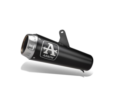 Terminale Di Scarico Arrow Pro-Race Nichrom Dark Omologato C/Raccordo Saldato - Honda Cb/Cbr 500 F/R '19/20