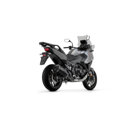 Terminale Di Scarico Arrow Sonora Titanio Dark C/Fond. Carby E Raccordo Saldato Omologato - Honda Nt 1100 '22 /24