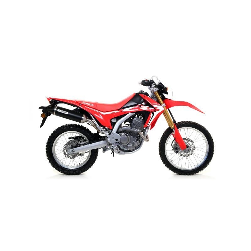 Terminale Di Scarico Arrow Thunder Alluminio Dark C/Fond. Carby Omologato Per Raccordi Arrow 72133Kz E 72178Pz - Honda Crf 250 R