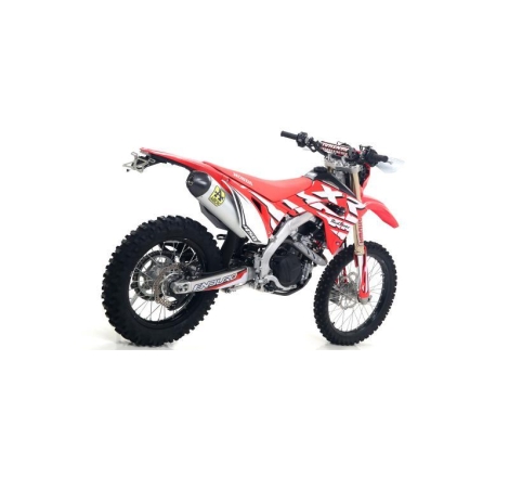 Terminale Di Scarico Arrow Race-Tech Alluminio C/Fond. Carby E Raccordo Saldato Omologato - Honda Crf 450L '19