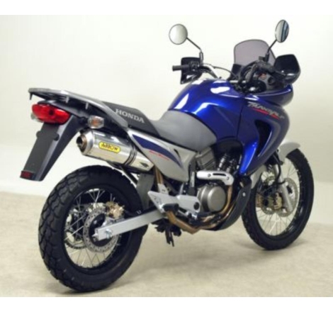 Terminale Di Scarico Arrow Race-Tech Alluminio C/Fondello Inox Omologato - Honda Xl 650 V Transalp '01-07