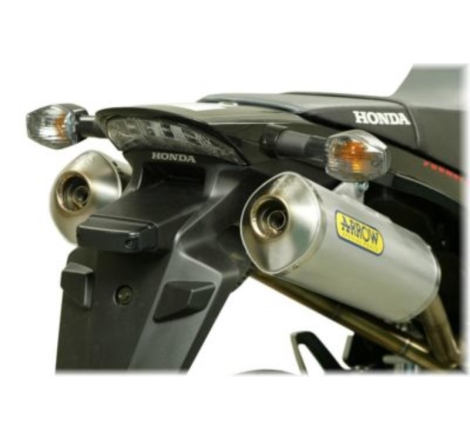 Terminali Di Scarico Arrow Thunder Alluminio C/Fond. Inox Dx+Sx - Honda Fmx 650 '05-06