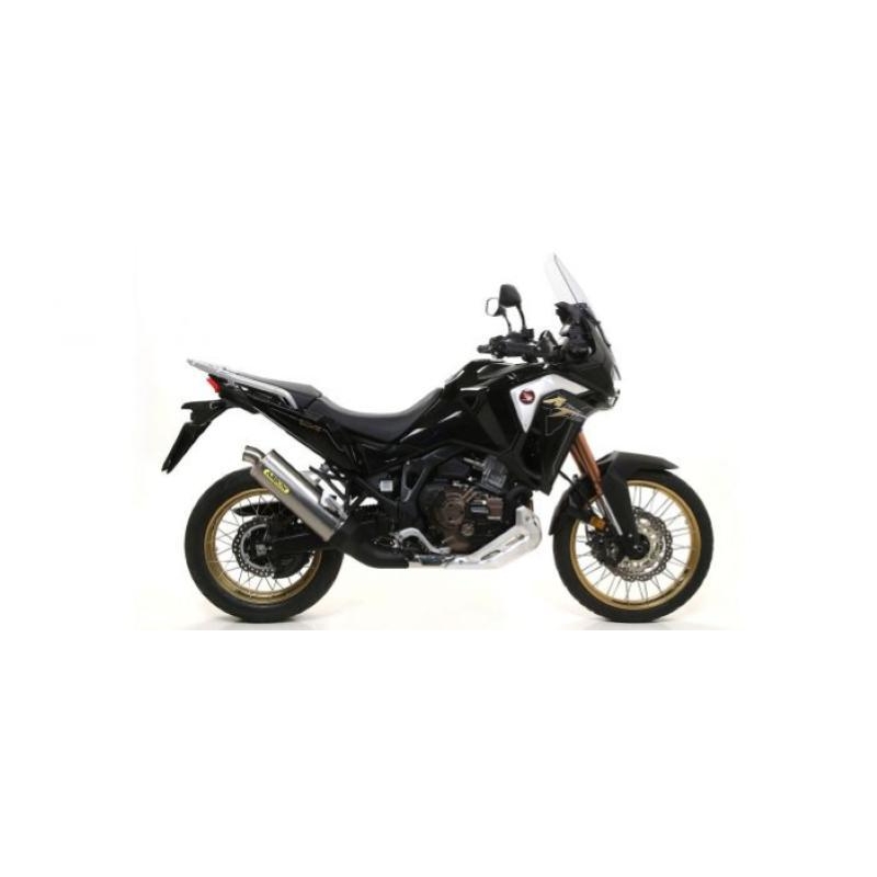 Terminale Di Scarico Arrow Maxi Race-Tech Alluminio C/Fond. Inox Omologato - Honda Crf 1000L Africa Twin / Adventure Sports 1000