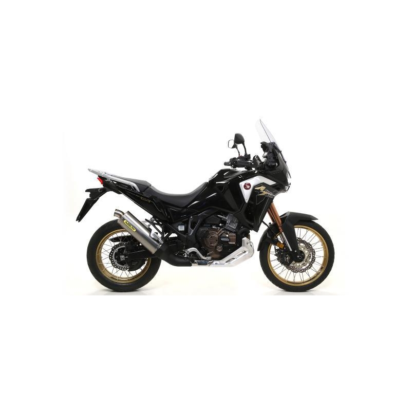 Terminale Di Scarico Arrow Maxi Race-Tech Titanio C/Fond. Inox Omologato - Honda Crf 1100L  Africa Twin / Adventure Sports 1100 
