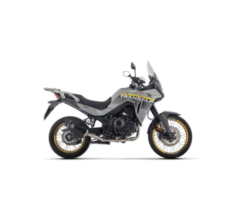 Terminale Di Scarico Arrow Indy Race Evo Alluminio Dark C/Fond. Carby Omologato - Honda Xl 750 Transalp '23/24
