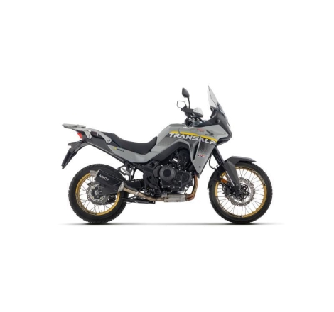 Terminale Di Scarico Arrow Indy Race Evo Alluminio Dark C/Fond. Inox Omologato - Honda Xl 750 Transalp '23/24