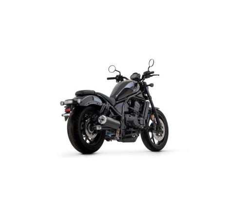 Terminale Di Scarico Arrow Rebel Nichrom Dark C/Fond. Alluminio Omologato - Honda Cmx 1100 Rebel '21/24