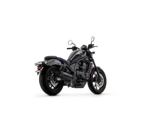 Terminale Di Scarico Arrow Rebel Nichrom Dark C/Fond. Alluminio Dark Omologato - Honda Cmx 1100 Rebel '21/24