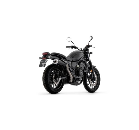 Terminale Scarico Arrow Rebel Nichrom Dark C/Fond. Alluminio Dark - Honda Cl 500 '23