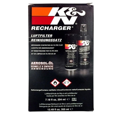 Kit Pulizia Filtri Aria in Cotone K&N 99-5003 Detergente e OLio