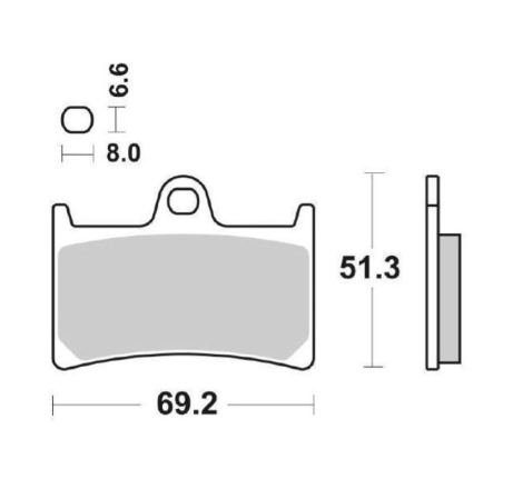 Pastiglie Freno SBS 634 RST Sinterizzate Anteriori