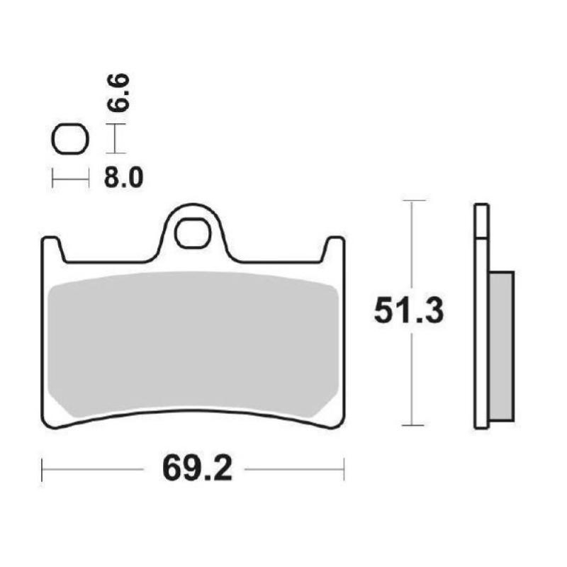 Pastiglie Freno SBS 634 RST Sinterizzate Anteriori