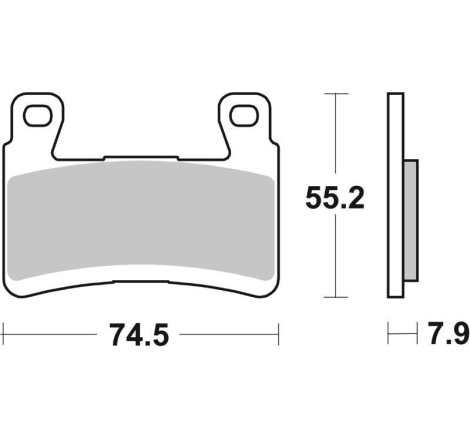 Pastiglie Freno SBS 894 RST Sinterizzate Anteriori