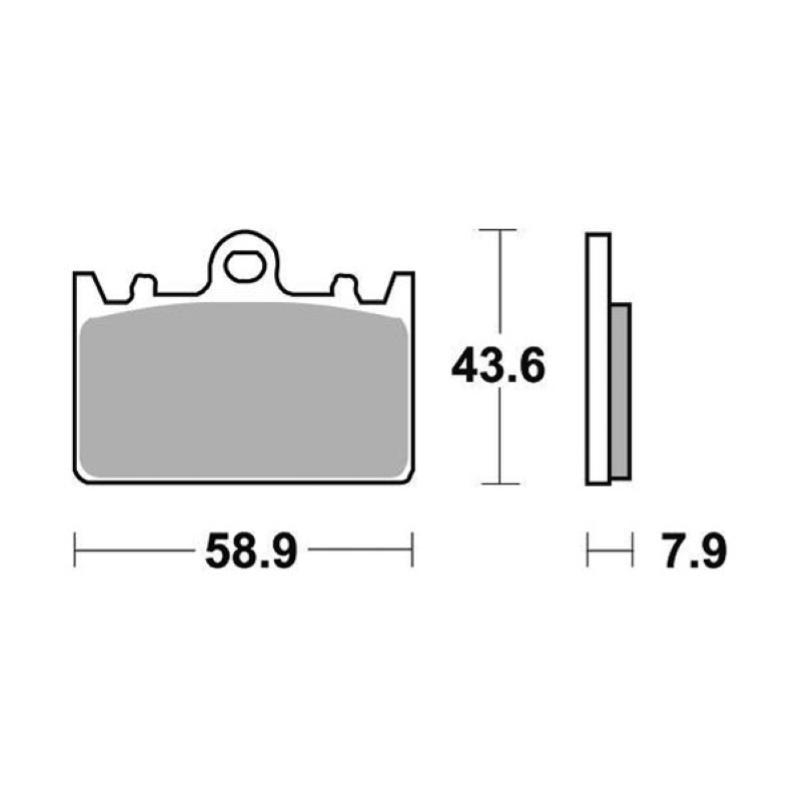 Pastiglie Freno SBS 666 RST Sinterizzate Anteriori