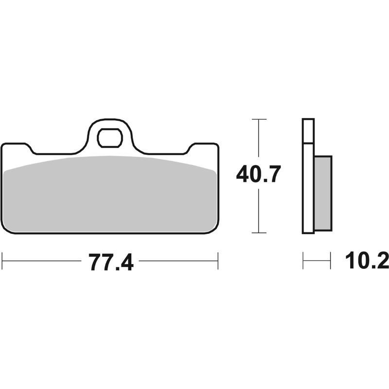 Pastiglie Freno SBS 711 RST Sinterizzate Anteriori