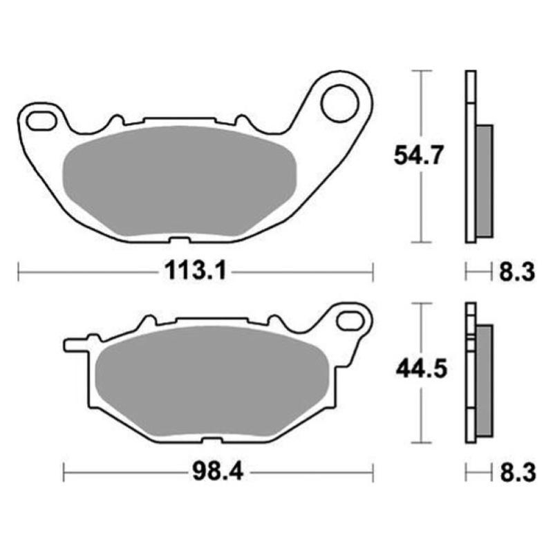 Pastiglie Freno SBS 931 RST Sinterizzate Anteriori