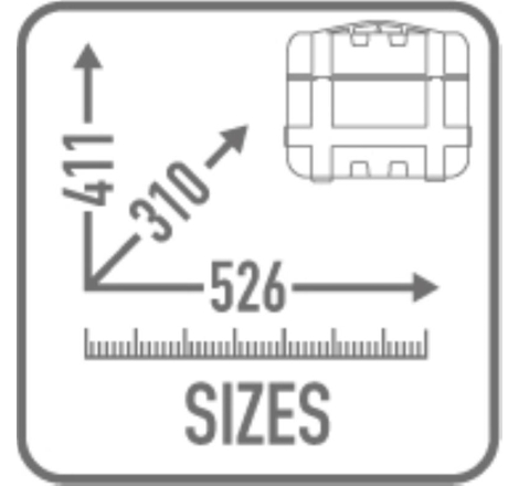 Coppia Valigie Laterali Givi Trk33BB Trekker Lite 33Lt