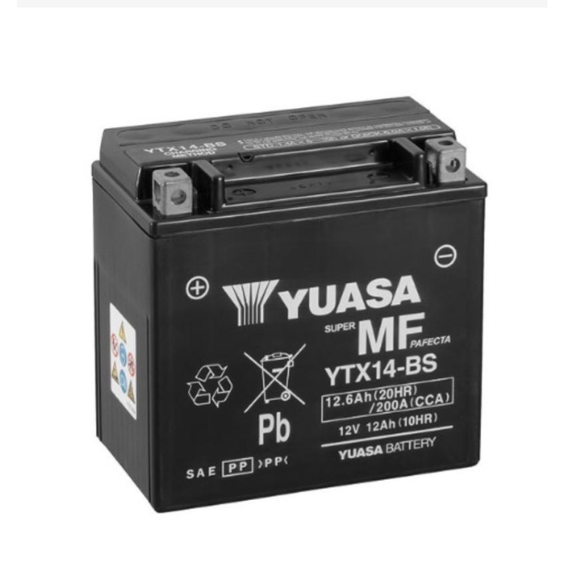 Batteria Yuasa YTX14 Sigillata attiva 12V/12AH