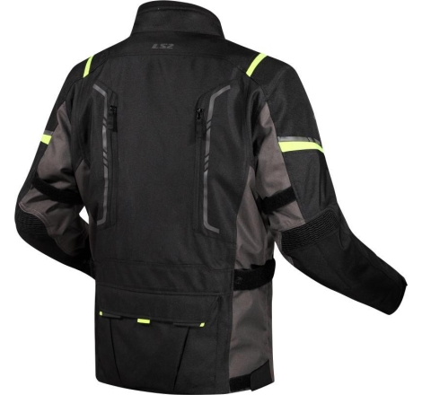 Giacca Moto Ls2 Narvik Grigio Nero Giallo