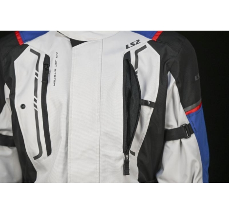 Giacca Moto Ls2 Narvik Grigio Nero Giallo