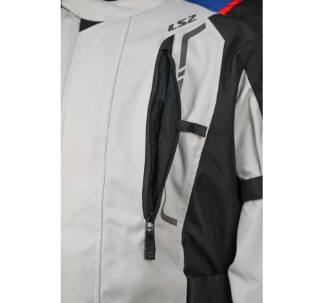 Giacca Moto Ls2 Narvik Grigio Nero Giallo