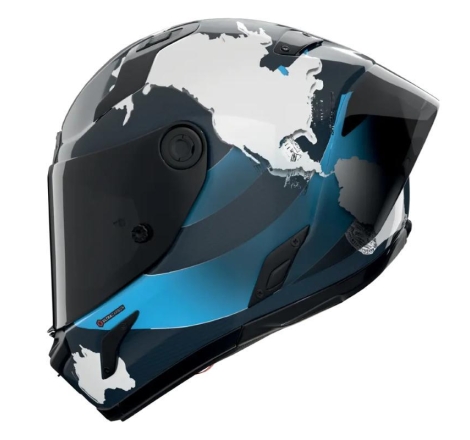 Casco Integrale Nolan X-804 RS ULTRA CARBON REPLICA CHECA 30TH Blu Bianco Azzurro