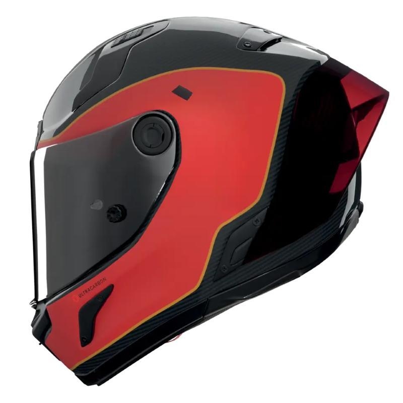 Casco Integrale Nolan X-804 RS ULTRA CARBON ASSO DI PICCHE Carbonio Rosso Sabbia