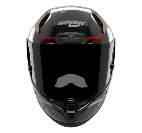 Casco Integrale Nolan X-804 RS ULTRA CARBON BLOCCO SBK Carbonio Rosso Oro