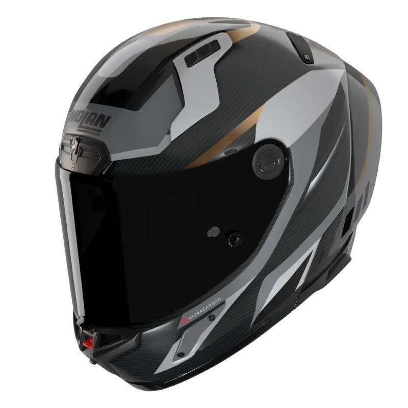 Casco Integrale Nolan X-804 RS ULTRA CARBON LESMO Carbonio Nero Grgiio Oro