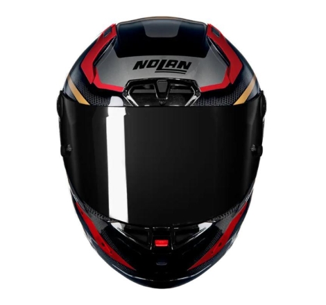 Casco Integrale Nolan X-804 RS ULTRA CARBON LESMO Carbonio Rosso Grigio Oro