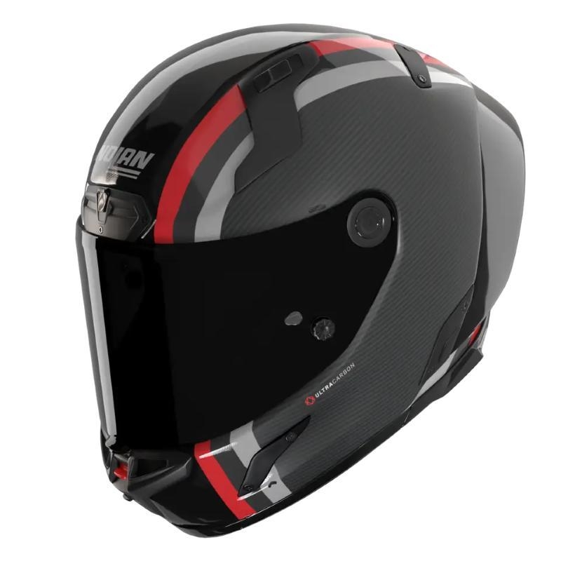 Casco Integrale Nolan X-804 RS ULTRA CARBON GEMINI Carbonio Nero Rosso