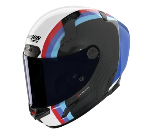 Casco Integrale Nolan X-804 RS ULTRA CARBON GEMINI Carbonio Bianco Blu Rosso