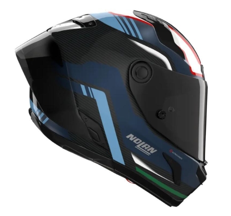 Casco Integrale Nolan X-804 RS ULTRA CARBON PIEGA Carbonio Blu Azzuro Rosso