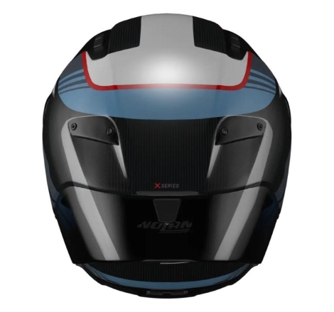 Casco Integrale Nolan X-804 RS ULTRA CARBON PIEGA Carbonio Blu Azzuro Rosso