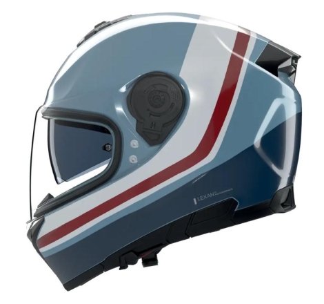 Casco Integrale Nolan N80-8 INCLINE Blu Grigio Bianco Rosso