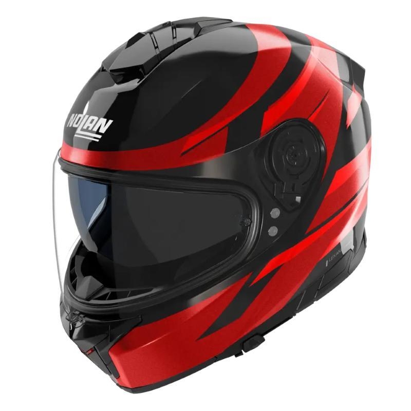 Casco Integrale Nolan N80-8 FERVO Nero Rosso Cromato