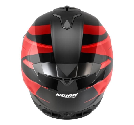 Casco Integrale Nolan N80-8 FERVO Nero Rosso Cromato