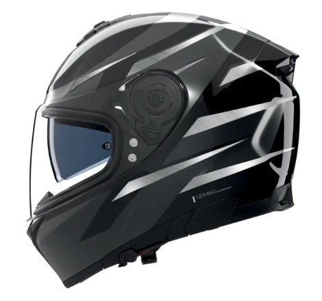 Casco Integrale Nolan N80-8 FERVO Nero Antracite Argento Cromato
