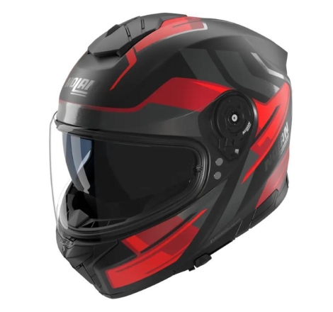 Casco Integrale Nolan N80-8 TRITTICO Nero Rosso Antracite Opaco