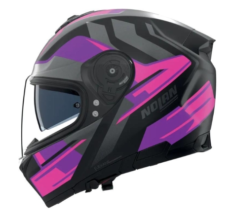 Casco Integrale Nolan N80-8 TRITTICO Nero Fucsia Antracite Opaco