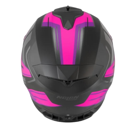 Casco Integrale Nolan N80-8 TRITTICO Nero Fucsia Antracite Opaco