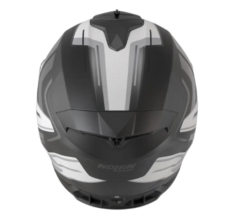 Casco Integrale Nolan N80-8 TRITTICO Nero Bianco Antracite Opaco